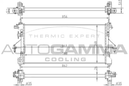 Теплообменник AUTOGAMMA 104254