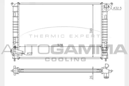 Теплообменник AUTOGAMMA 104289