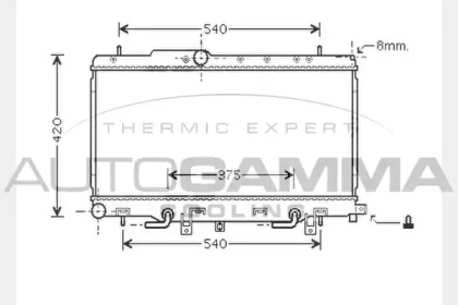 Теплообменник AUTOGAMMA 104310