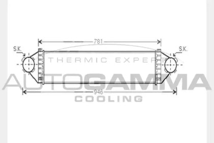 Теплообменник AUTOGAMMA 104328