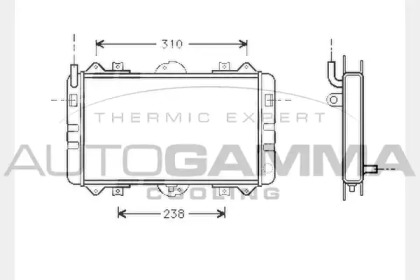 Теплообменник AUTOGAMMA 104337