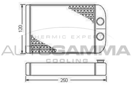 Теплообменник AUTOGAMMA 104349