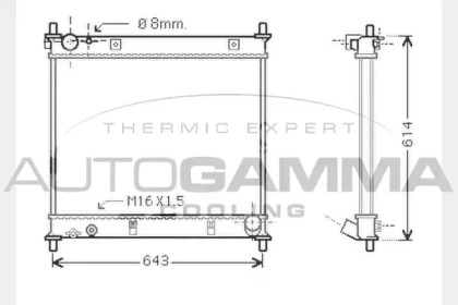 Теплообменник AUTOGAMMA 104371