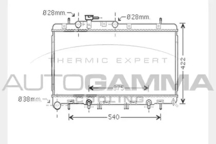 Теплообменник AUTOGAMMA 104373