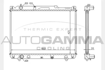 Теплообменник AUTOGAMMA 104376