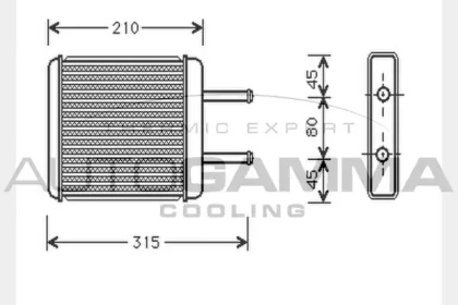 Теплообменник AUTOGAMMA 104387