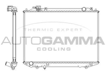 Радиатор, охлаждение двигателя AUTOGAMMA 104415