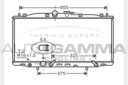 Теплообменник AUTOGAMMA 104515