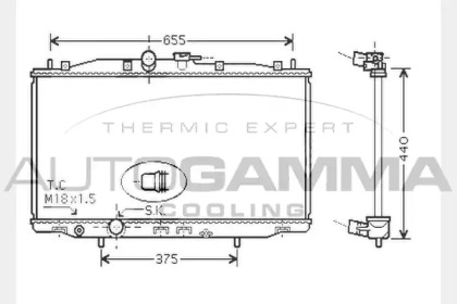 Теплообменник AUTOGAMMA 104516