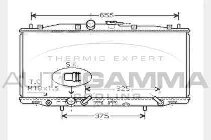 Теплообменник AUTOGAMMA 104517