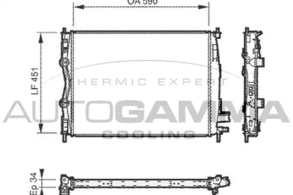 Теплообменник AUTOGAMMA 104530