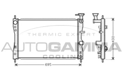 Теплообменник AUTOGAMMA 104554