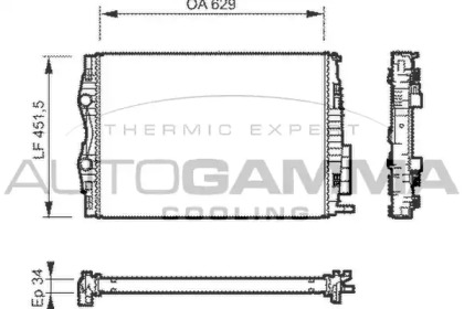 Теплообменник AUTOGAMMA 104560