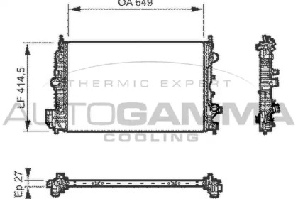 Теплообменник AUTOGAMMA 104563