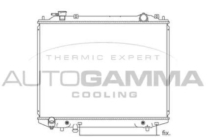 Радиатор, охлаждение двигателя AUTOGAMMA 104621