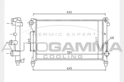 Теплообменник AUTOGAMMA 104636