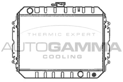 Радиатор, охлаждение двигателя AUTOGAMMA 104697