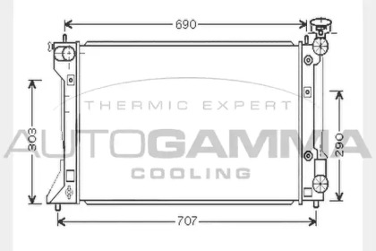 Теплообменник AUTOGAMMA 104714