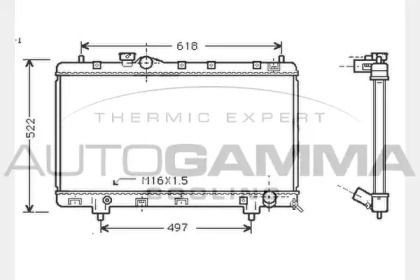 Теплообменник AUTOGAMMA 104743