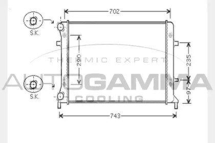 Теплообменник AUTOGAMMA 104749