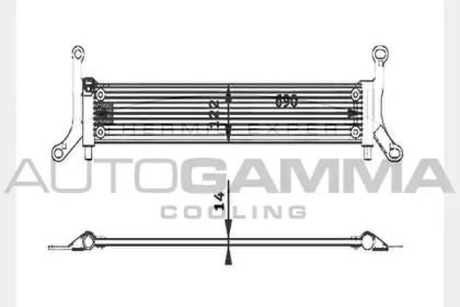 Теплообменник AUTOGAMMA 104750