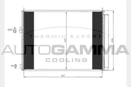 Конденсатор, кондиционер AUTOGAMMA 104767