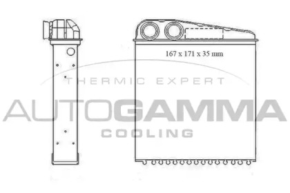 Теплообменник AUTOGAMMA 104820