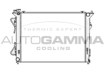 Радиатор, охлаждение двигателя AUTOGAMMA 104835