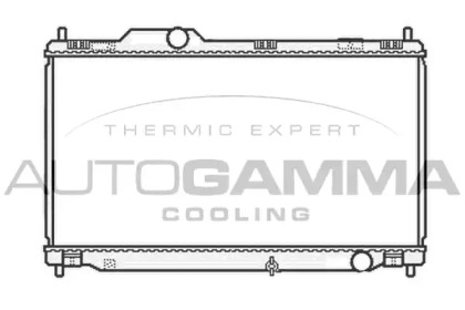 Радиатор, охлаждение двигателя AUTOGAMMA 104849