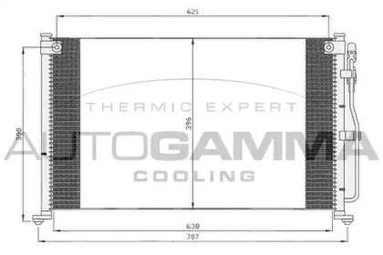 Конденсатор, кондиционер AUTOGAMMA 104997