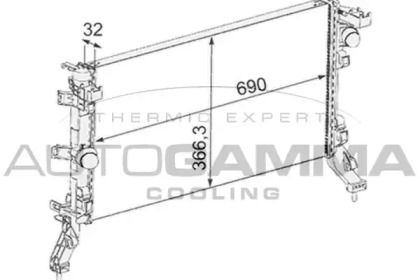 Теплообменник AUTOGAMMA 105092