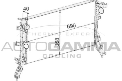 Теплообменник AUTOGAMMA 105093