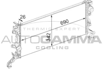 Теплообменник AUTOGAMMA 105095