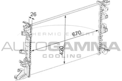 Теплообменник AUTOGAMMA 105096