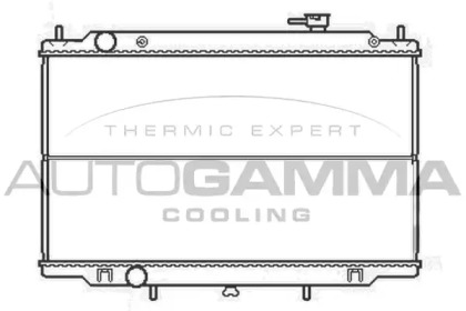 Радиатор, охлаждение двигателя AUTOGAMMA 105110
