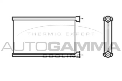 Теплообменник, отопление салона AUTOGAMMA 105390