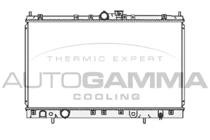 Радиатор, охлаждение двигателя AUTOGAMMA 105399