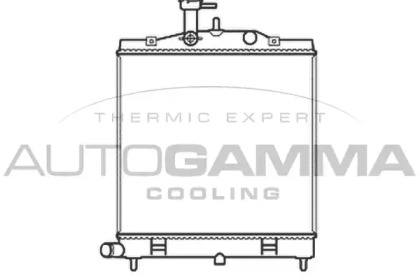 Радиатор, охлаждение двигателя AUTOGAMMA 105872