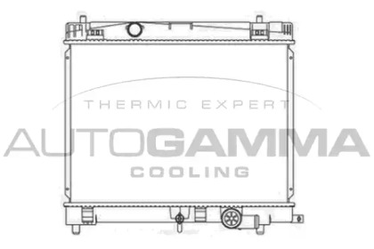 Радиатор, охлаждение двигателя AUTOGAMMA 105907