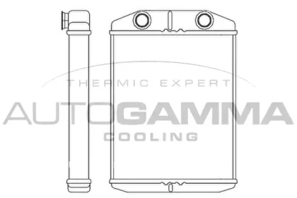 Теплообменник, отопление салона AUTOGAMMA 107147