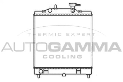 Радиатор, охлаждение двигателя AUTOGAMMA 107227