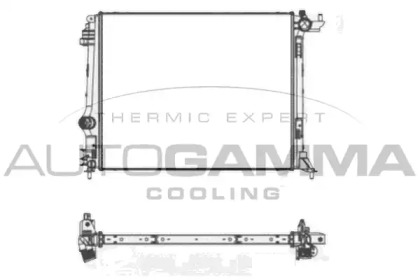 Радиатор, охлаждение двигателя AUTOGAMMA 107663
