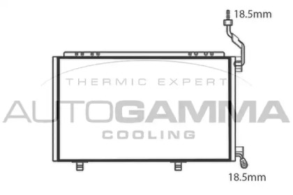 Конденсатор, кондиционер AUTOGAMMA 107776