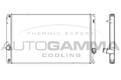 Радиатор, охлаждение двигателя AUTOGAMMA 107793