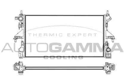 Радиатор, охлаждение двигателя AUTOGAMMA 107800