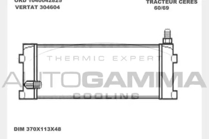 Теплообменник AUTOGAMMA 304604