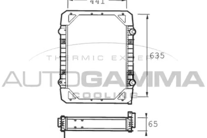 Теплообменник AUTOGAMMA 400068