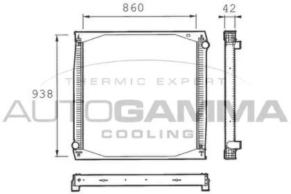 Теплообменник AUTOGAMMA 400092