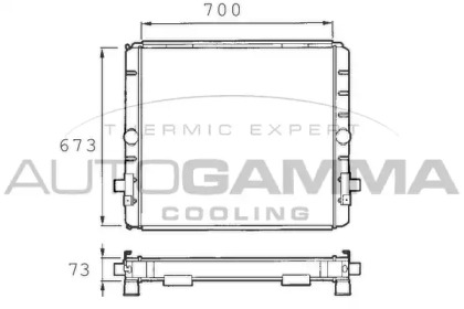 Теплообменник AUTOGAMMA 400130