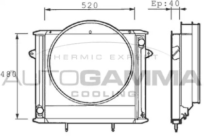 Теплообменник AUTOGAMMA 400420